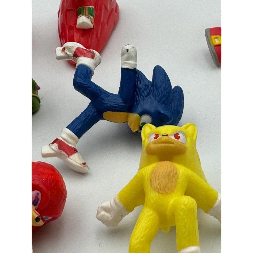 Sonic‎ the Hedgehog Figure Lot Jakks Pacific McDonald's 2021 Tails Knuckles SEGA